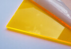 Płyta Plexi (PMMA) fluorescencyjny żółty (ciepły)